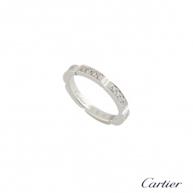 Cartier White Gold Maillon Panthere Ring 0.35ct F/VS+ B4080149